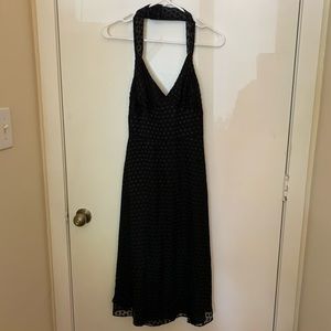 Betsy Johnson New York halter dress. Black. Size 8.